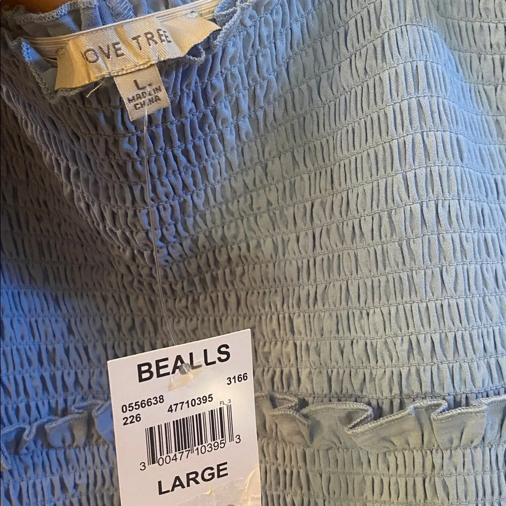 Love Tree Sky Blue Ruffled Casual Dress NWTs - Picture 10 of 11